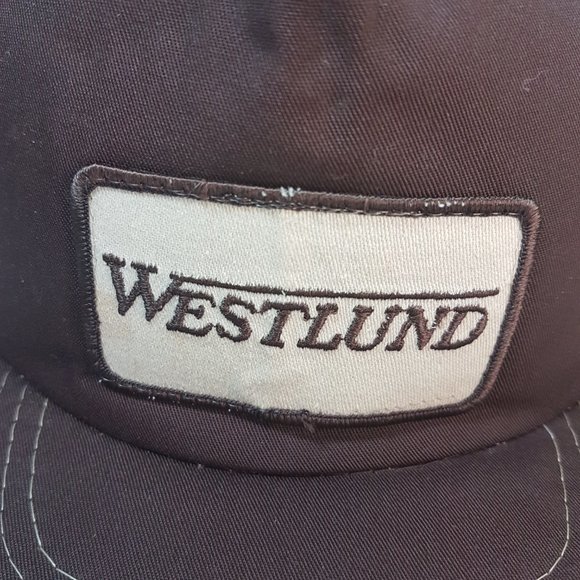 Vintage 70s 80s WESTLUND Hat Snapback Trucker Hat Classic Cap Farmer Baseball - Picture 4 of 15